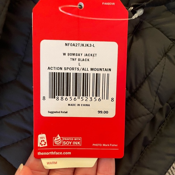 The North Face Black Quilted Jacket - Picture 3 of 3
